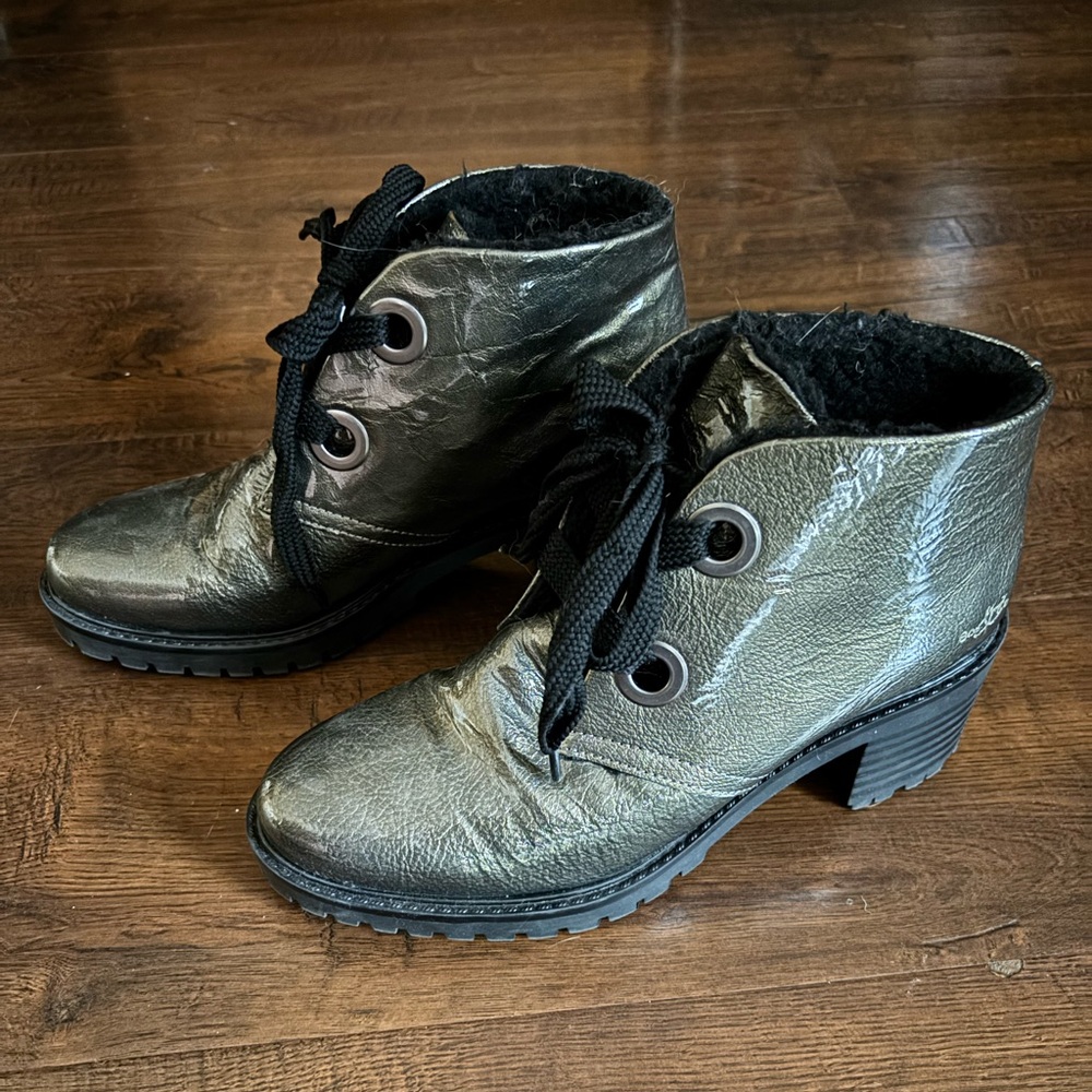 BOS. & CO. women index ankle boots in pewter